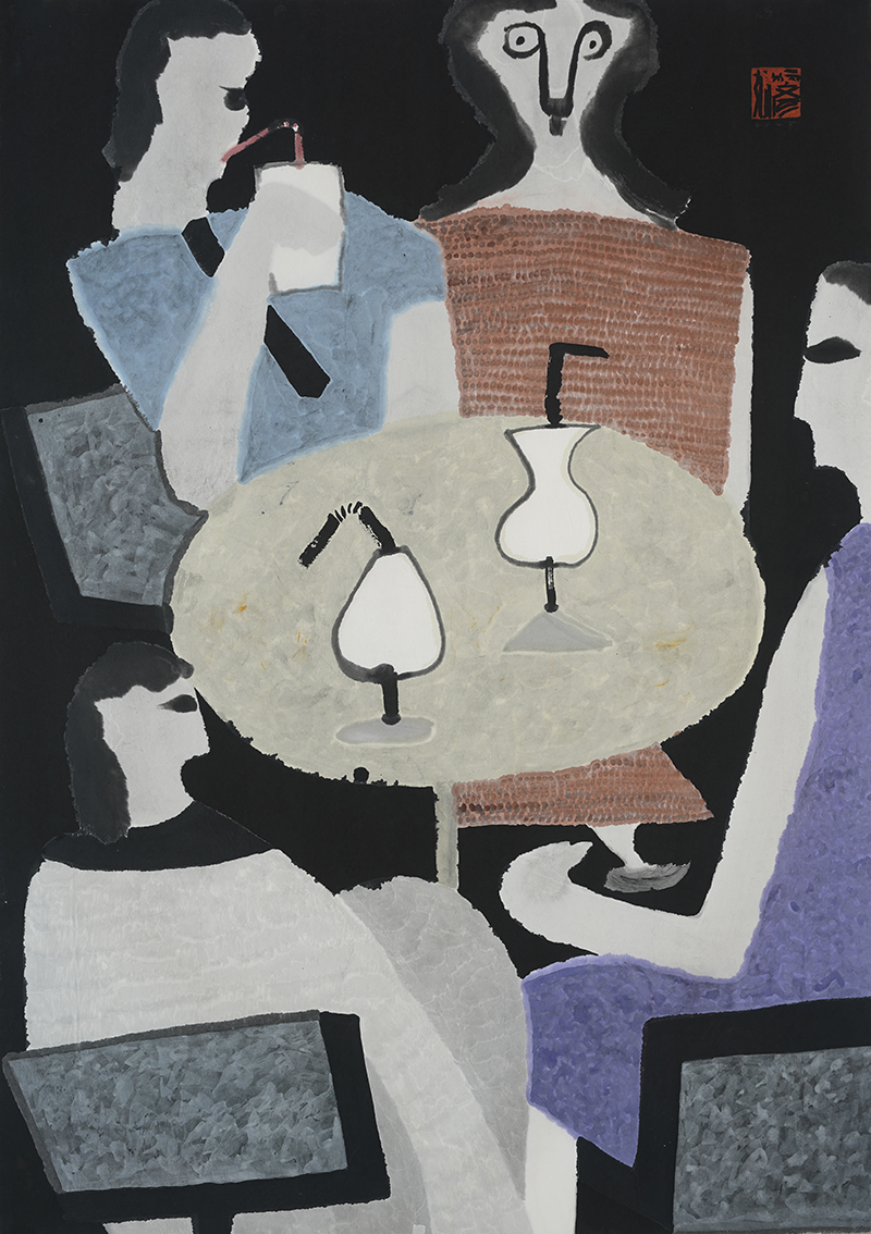 Jang Byeong Eun · Eastbrush · 张炳彥 · figure · ink_and_light_color_on_paper · 1189mm_x_841mm · 2025